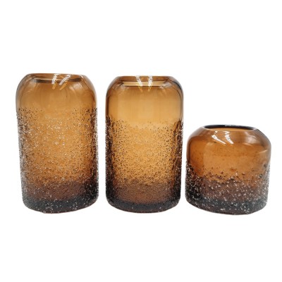 luxury amber glass candle jars wax cups votive candle holders