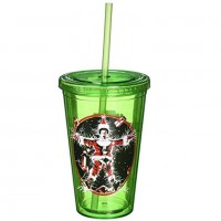 Christmas Vacation Poster Colored Cup with Straw