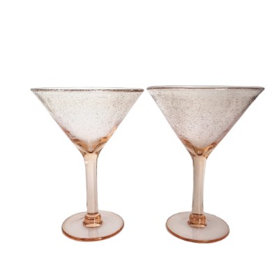 Pink Bubble Martini Glass Cocktail Glass For Tableware