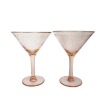 Pink Bubble Martini Glass Cocktail Glass For Tableware