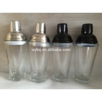 400-450ML stainless steel and glass cocktail shaker