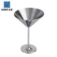 Fast sampling time 10oz new product stainless steel martini cup wine glass