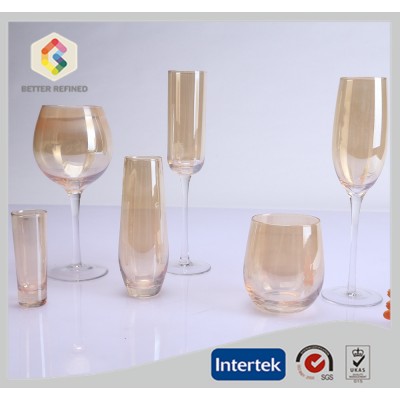 Luster Stemless Wine Glasses Set